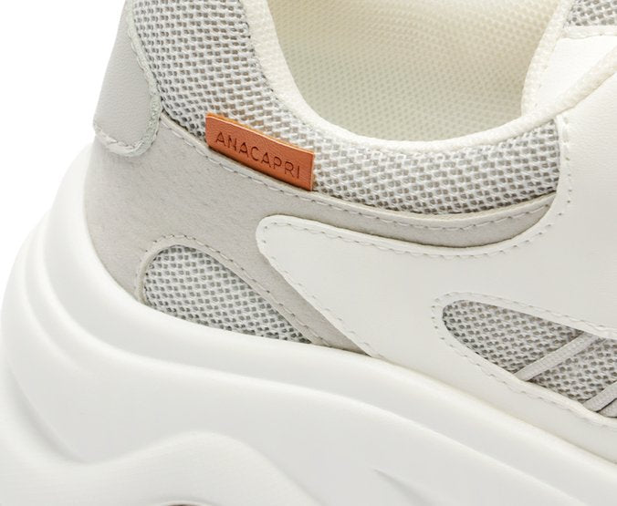 Tênis Chunky Branco E Cinza Vivi