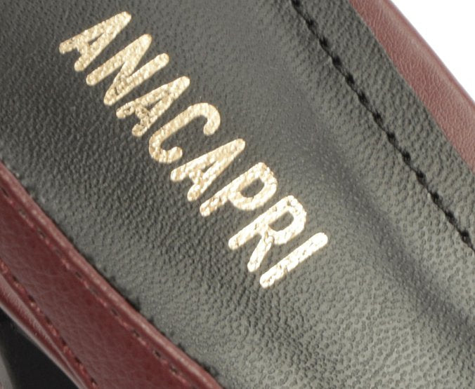 Mocassim Slingback Salto Bloco Bridão Roxo Amora