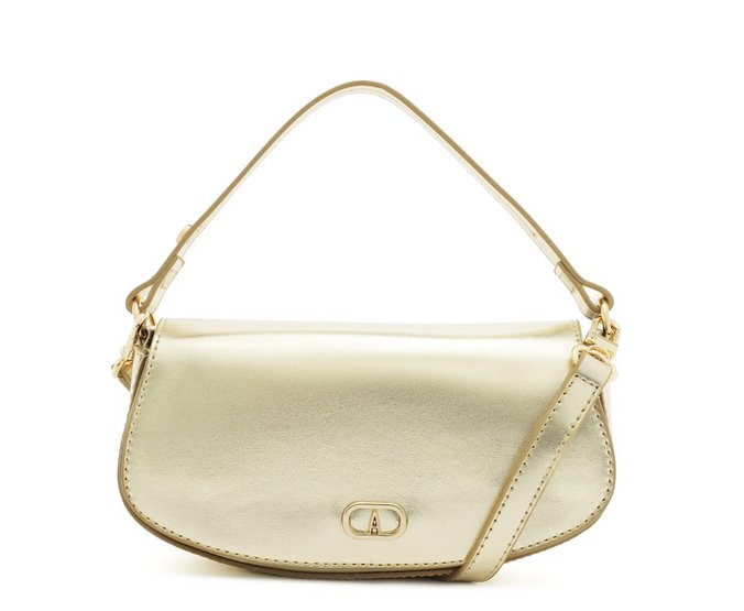Bolsa Crossbody Dourada Pequena Ollie