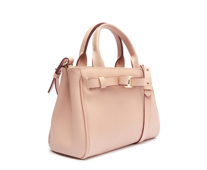 Bolsa Tote Rosa Média Laço