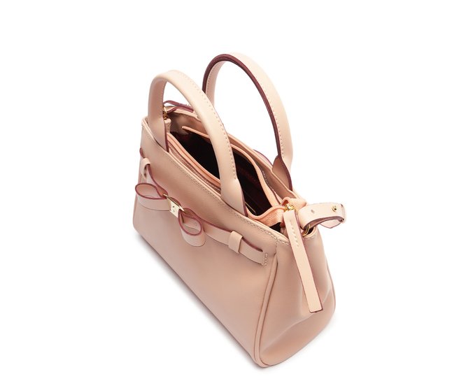Bolsa Tote Rosa Média Laço