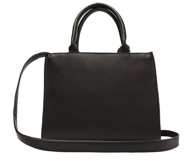 Bolsa Tote Preta Monocolor Média