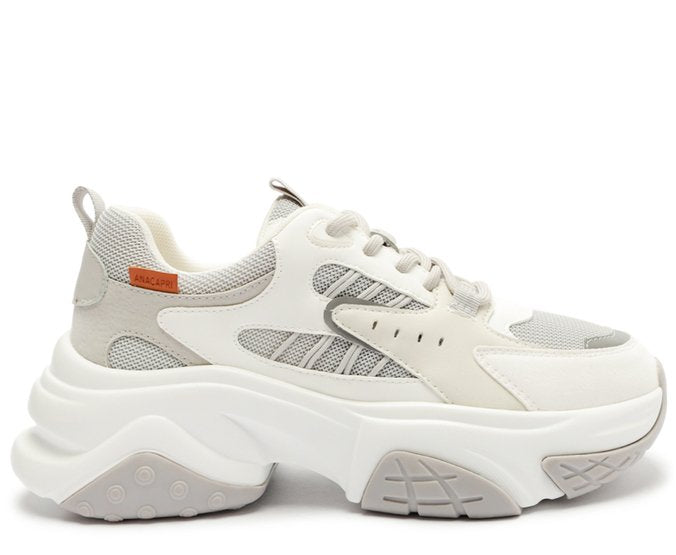 Tênis Chunky Branco E Cinza Vivi