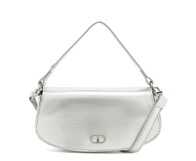 Bolsa Crossbody Prata Pequena Ollie