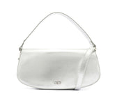 Bolsa Crossbody Prata Grande Ollie