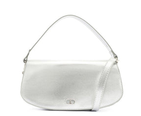 Bolsa Crossbody Prata Grande Ollie