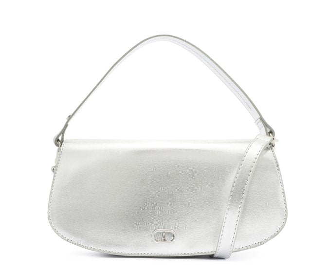 Bolsa Crossbody Prata Grande Ollie