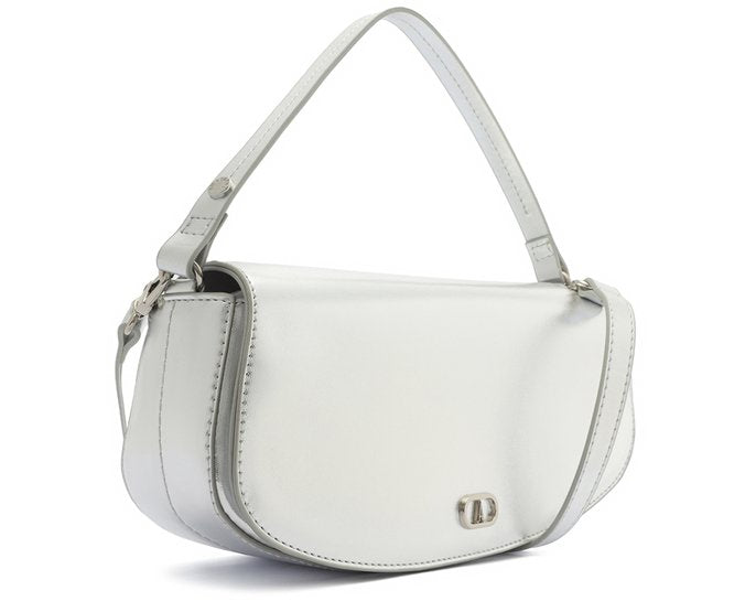 Bolsa Crossbody Prata Grande Ollie