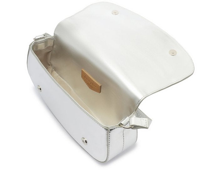 Bolsa Crossbody Prata Grande Ollie