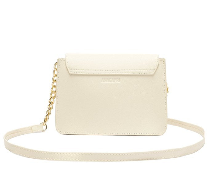 Bolsa Crossbody Mini Branca Texturizada