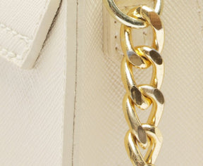 Bolsa Crossbody Mini Branca Texturizada