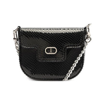 Bolsa Tiracolo Pochete Preta Pequena Snake