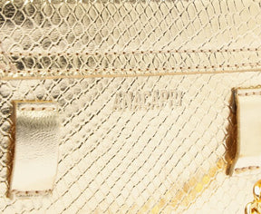Bolsa Tiracolo Pochete Dourada Pequena Snake