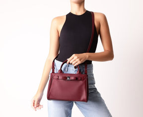 Bolsa Tote Vermelha Média Laço